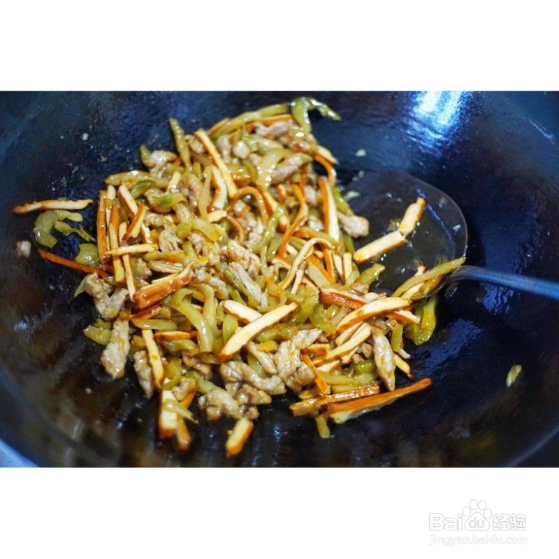 榨菜青椒炒香干怎么做