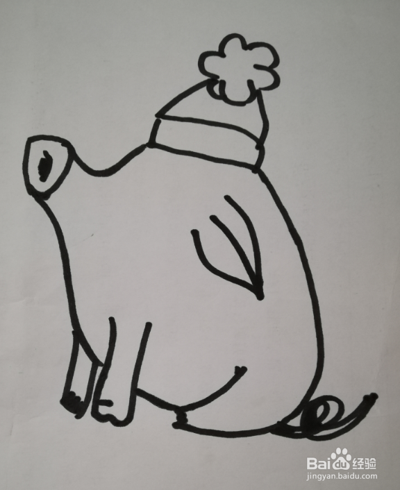 简笔画 小猪的画法