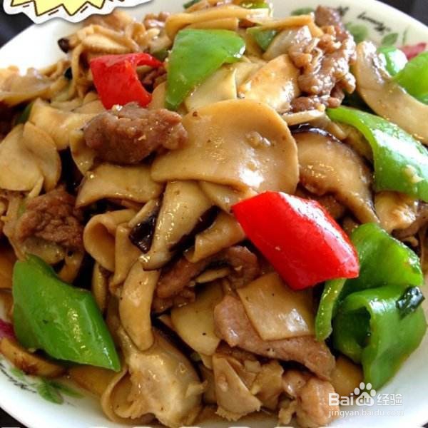 如何在家中制作杏鲍菇炒肉片