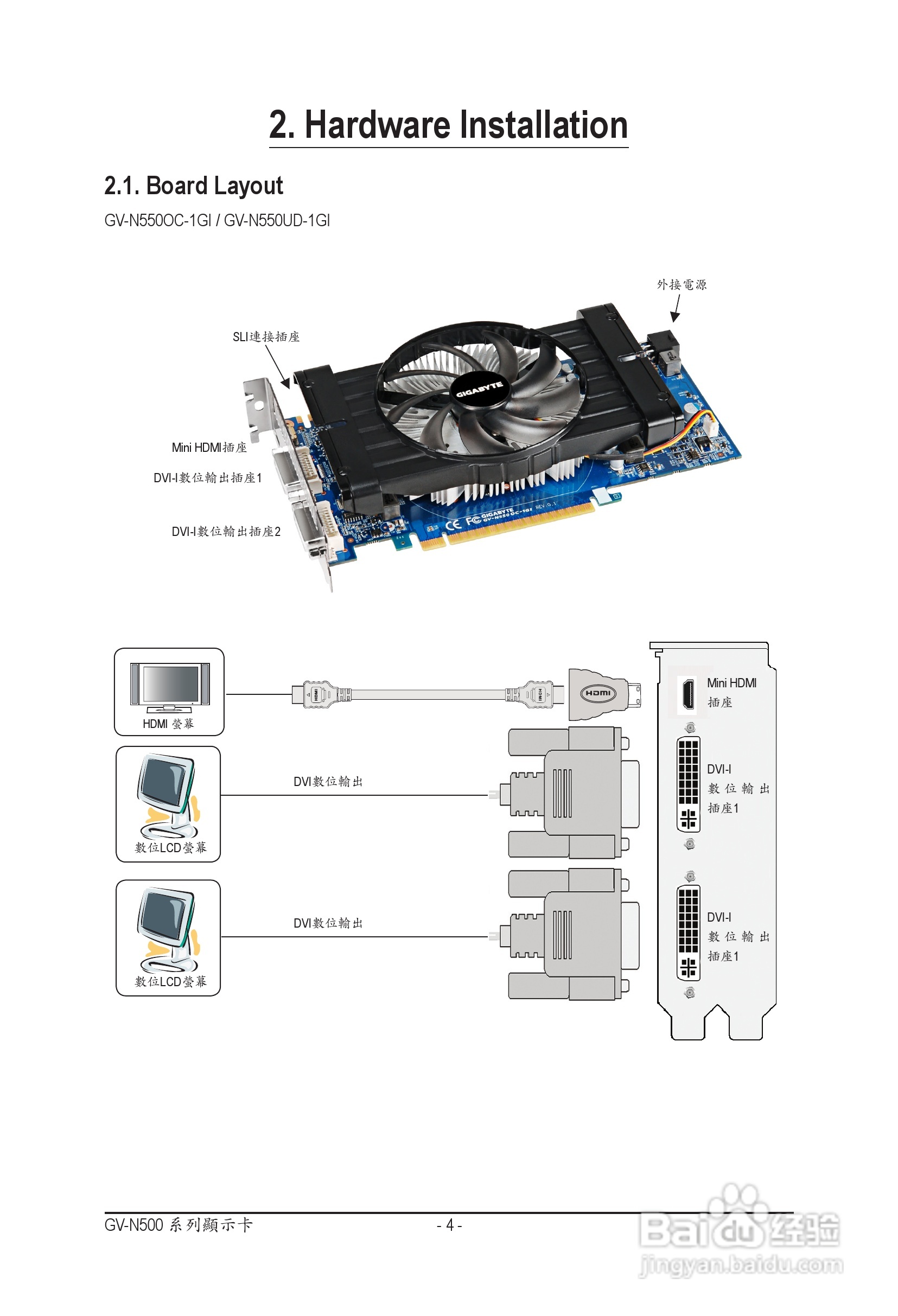 技嘉GV-N550UD-1GI显卡使用手册:[1]