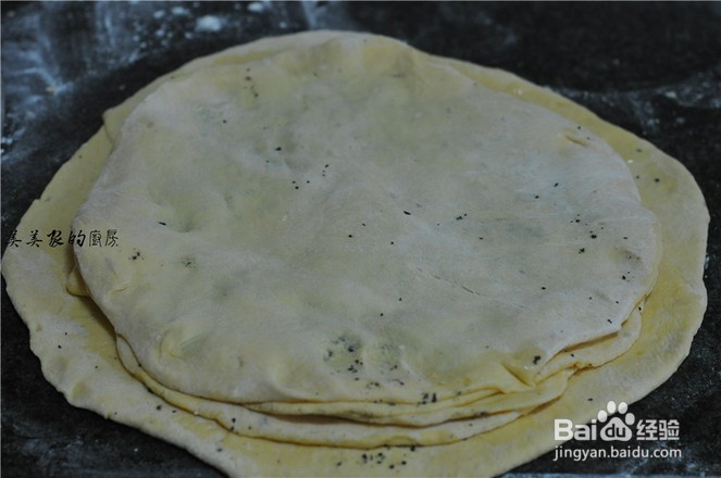 家庭版千层芝麻红薯饼