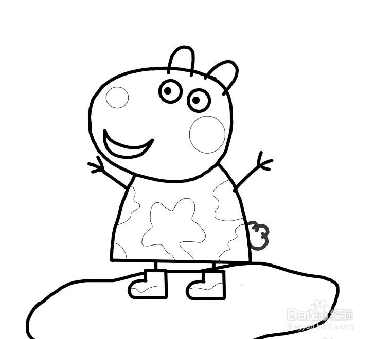 怎么画小羊苏西简笔画