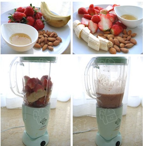 怎样做草莓大杏仁水果茶（节后让你瘦几斤）