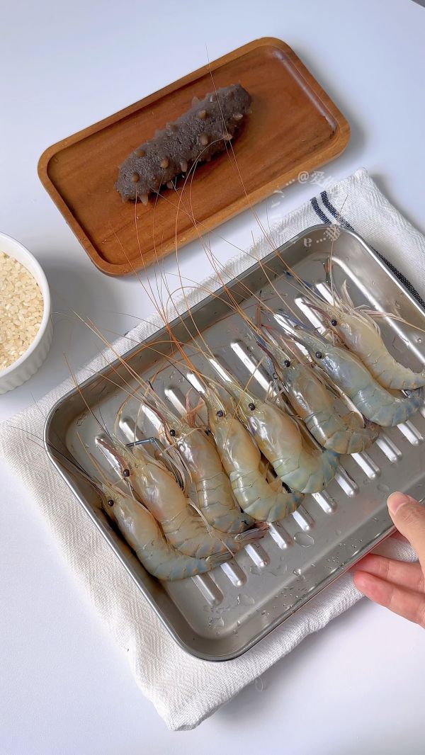 营养早餐虾仁海参粥