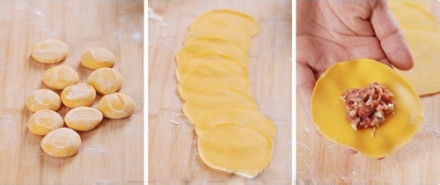 教你如何制作金银元宝蒸饺