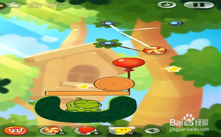 手机游戏割绳子2关卡1-9三星攻略