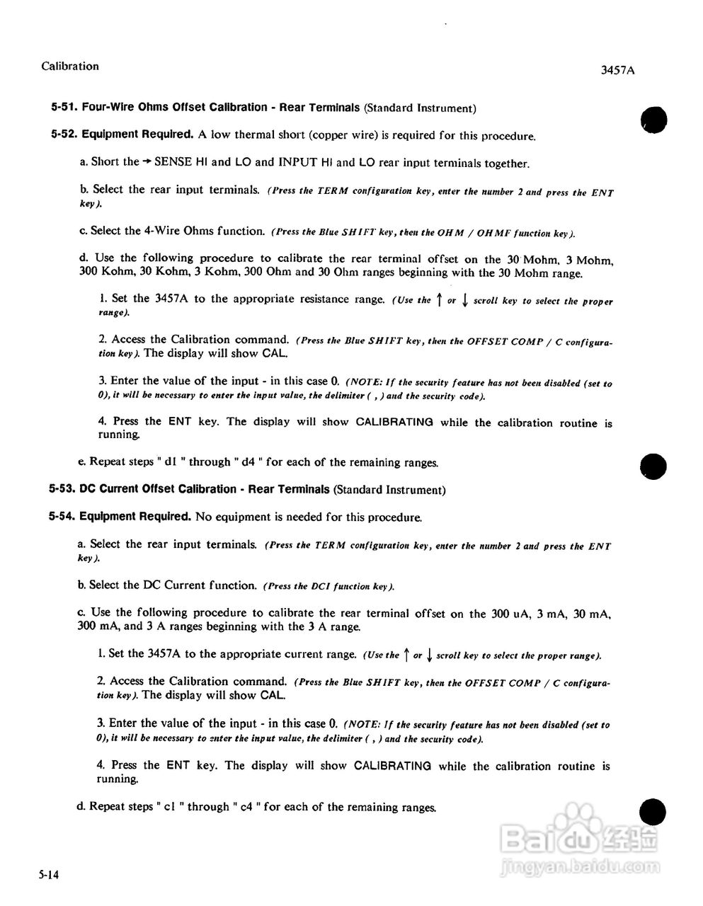 HP 3457A 万用表用户使用手册:[14]