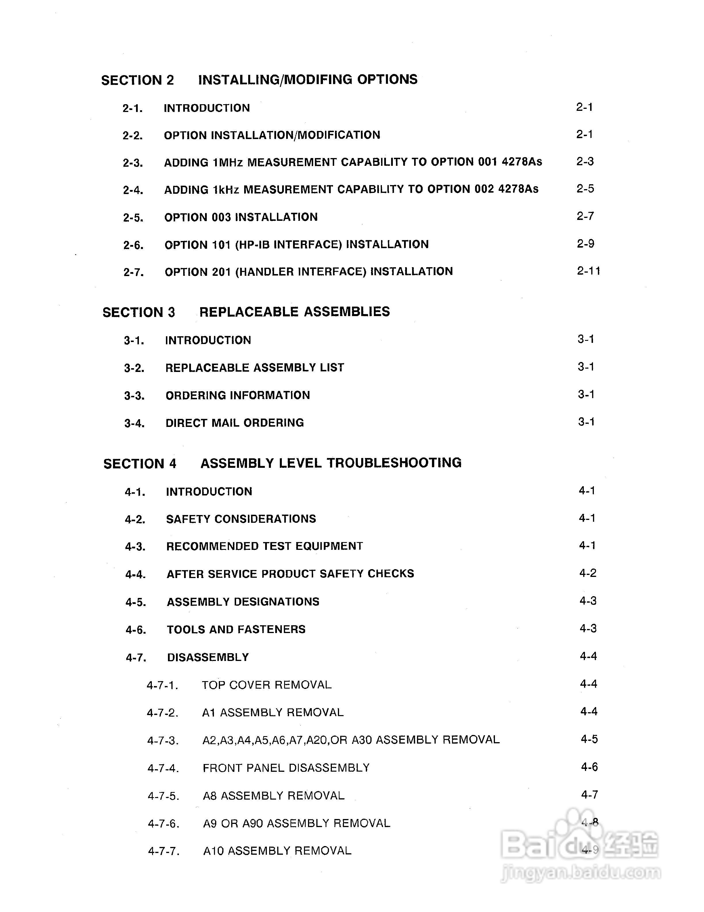 HP 4278A测试电桥使用说明书:[2]