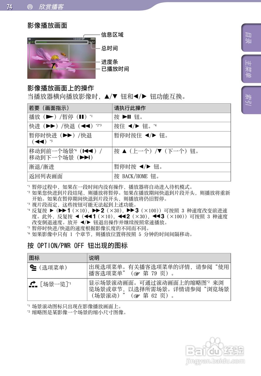 索尼NWZ-A845 MP4播放器使用说明书:[8]