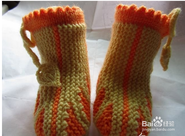 手工编织婴儿鞋子的方法