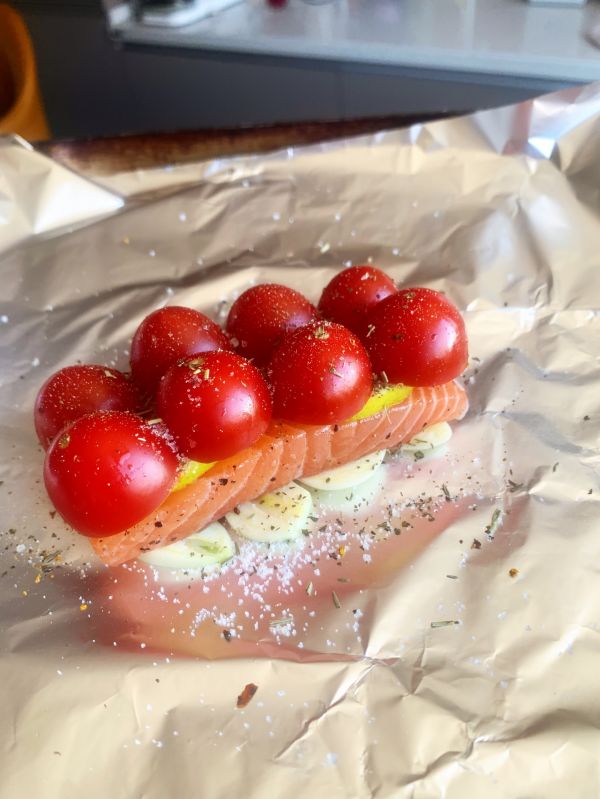 法式柠檬烤三文鱼