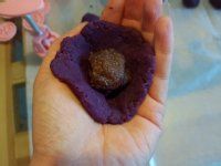 如何自制紫薯豆沙糕