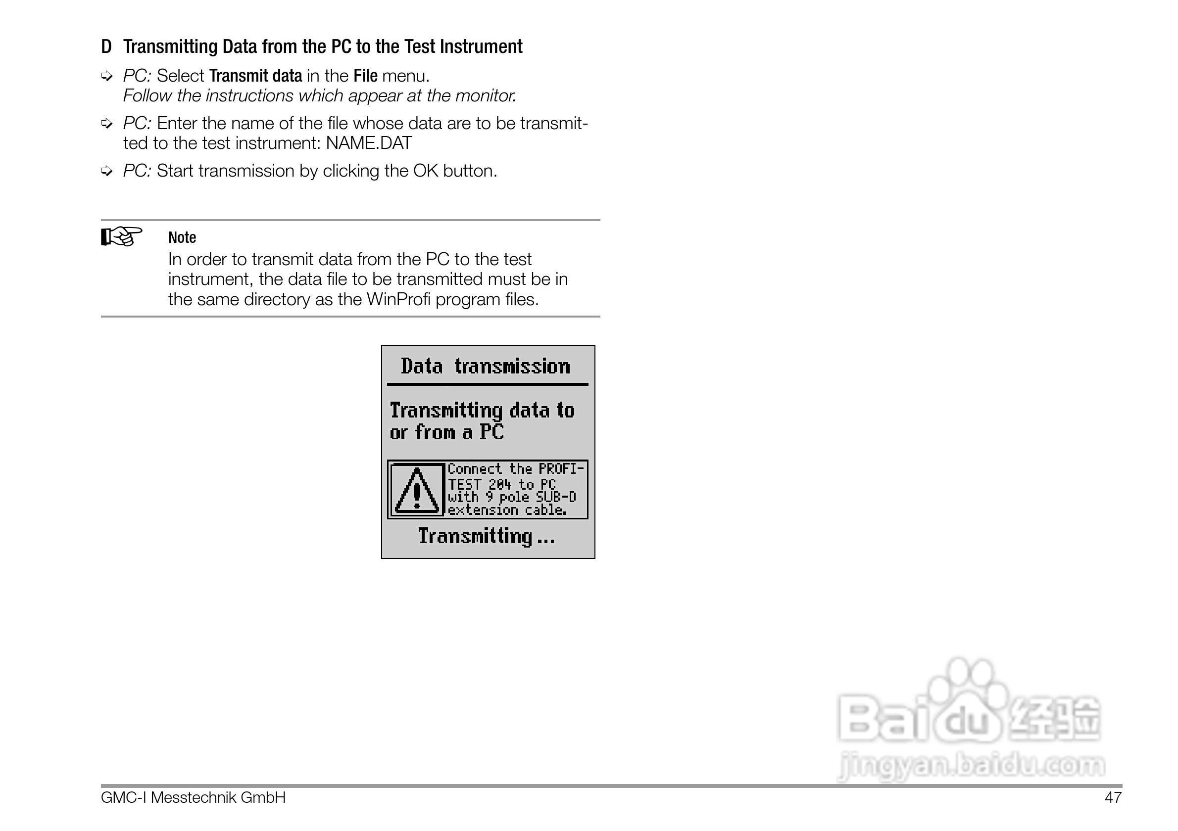 PROFITEST 204安规测试仪使用说明书:[5]