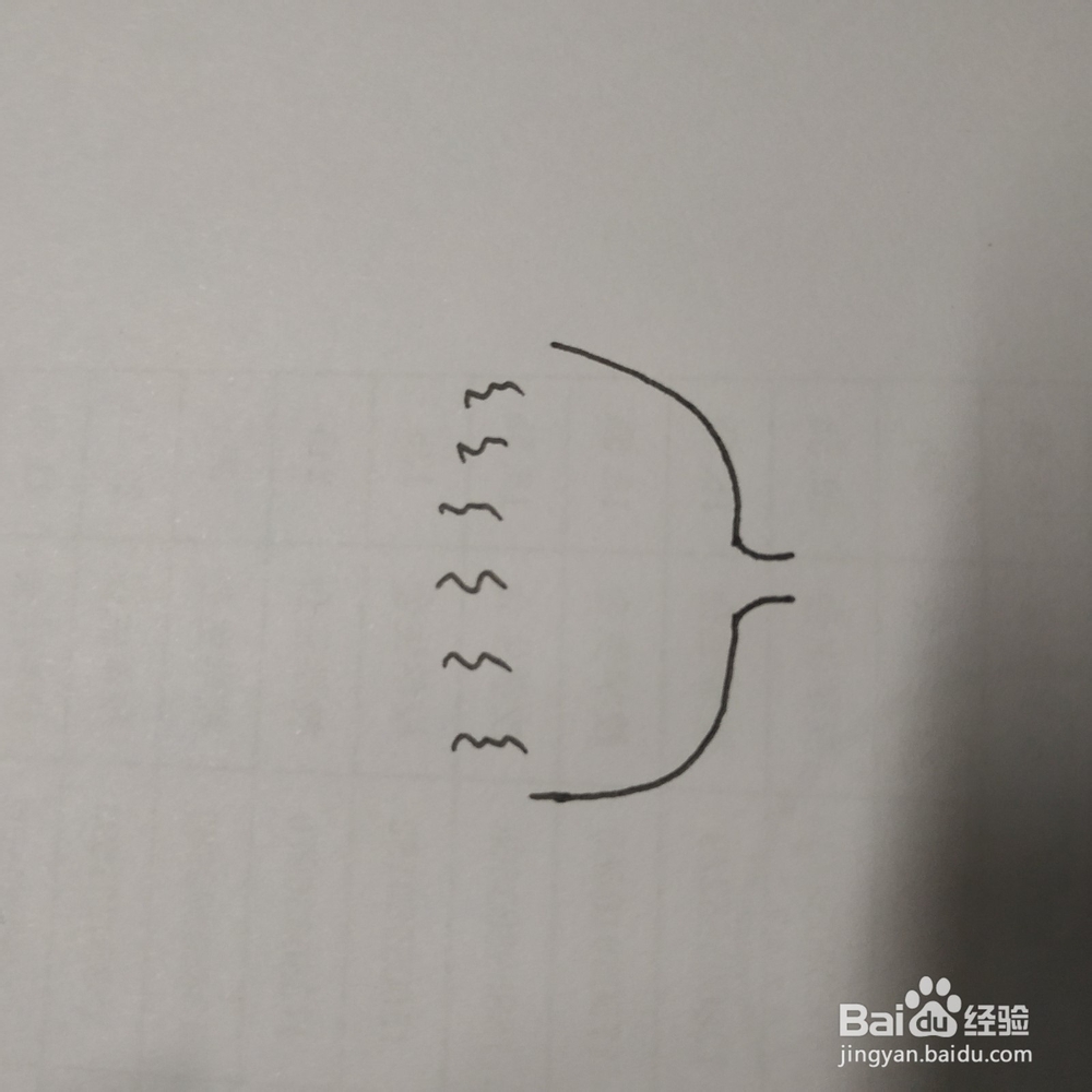 手账本女孩简笔画