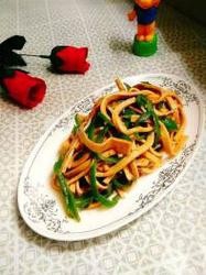 青椒肉丝炒千张