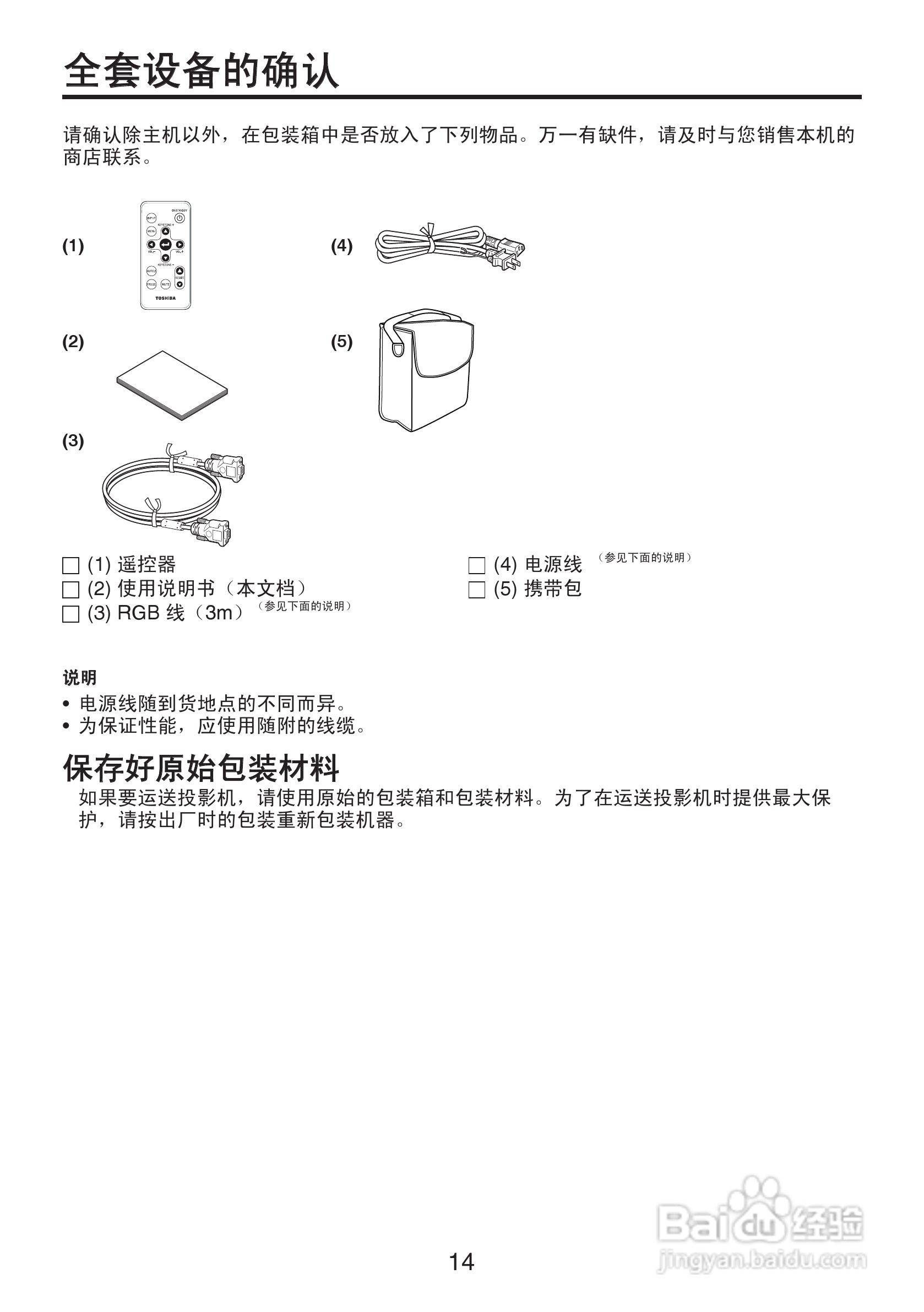 东芝 TDP-XP2影机说明书:[2]
