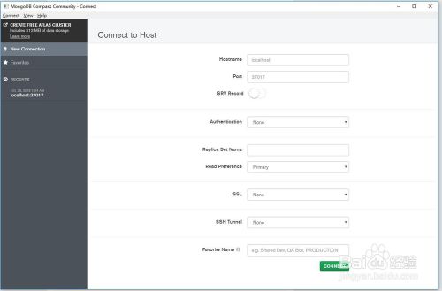 Mongodb Compass Community 如何新增添加数据 百度经验