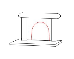 简笔画---怎么画壁炉
