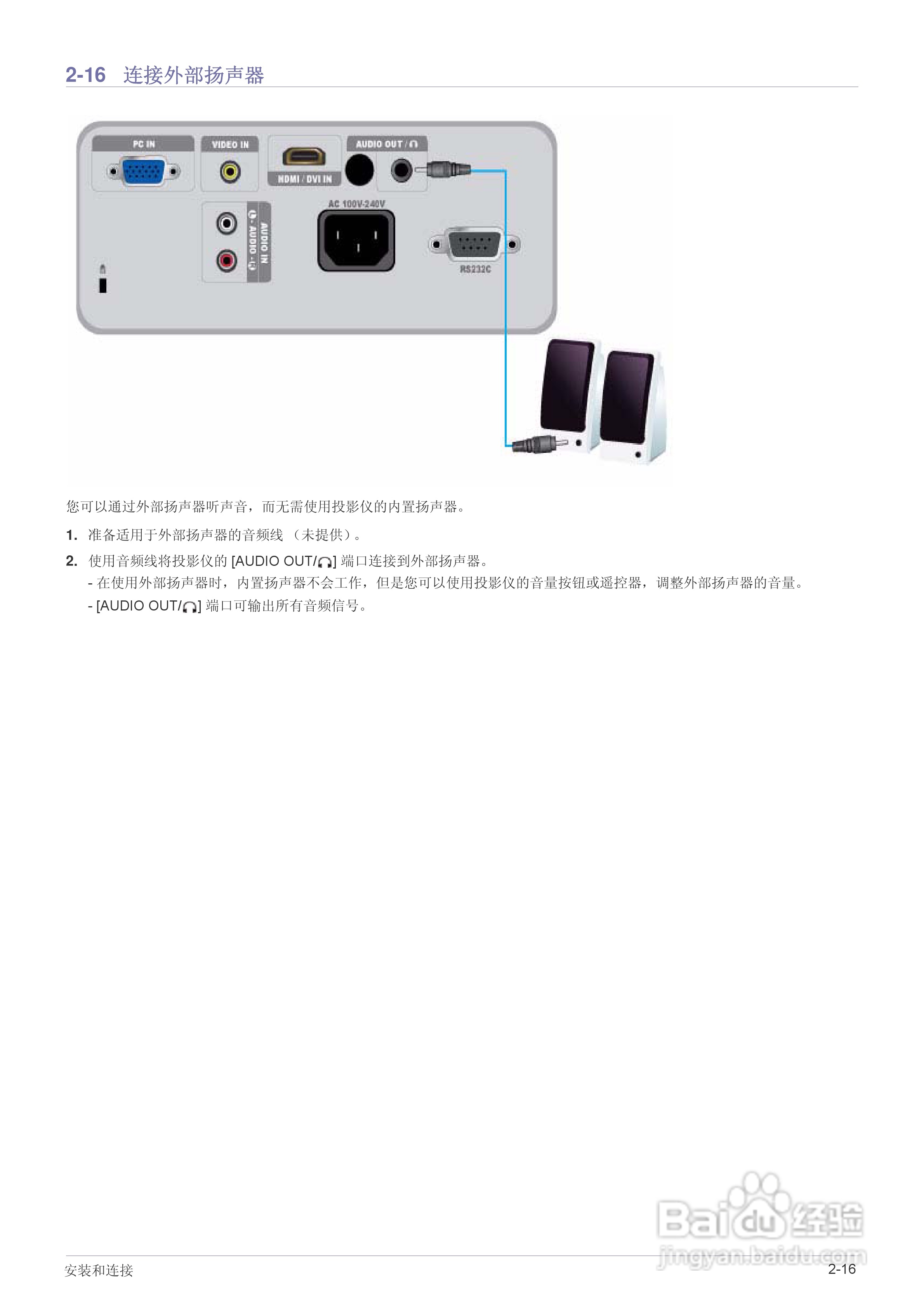 三星SP-M251投影仪使用说明书:[4]