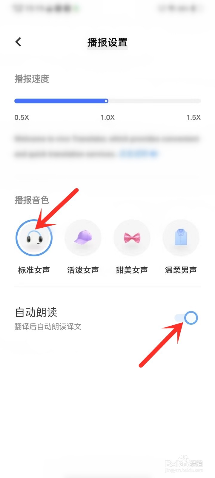 翻译机app自动朗读如何设置
