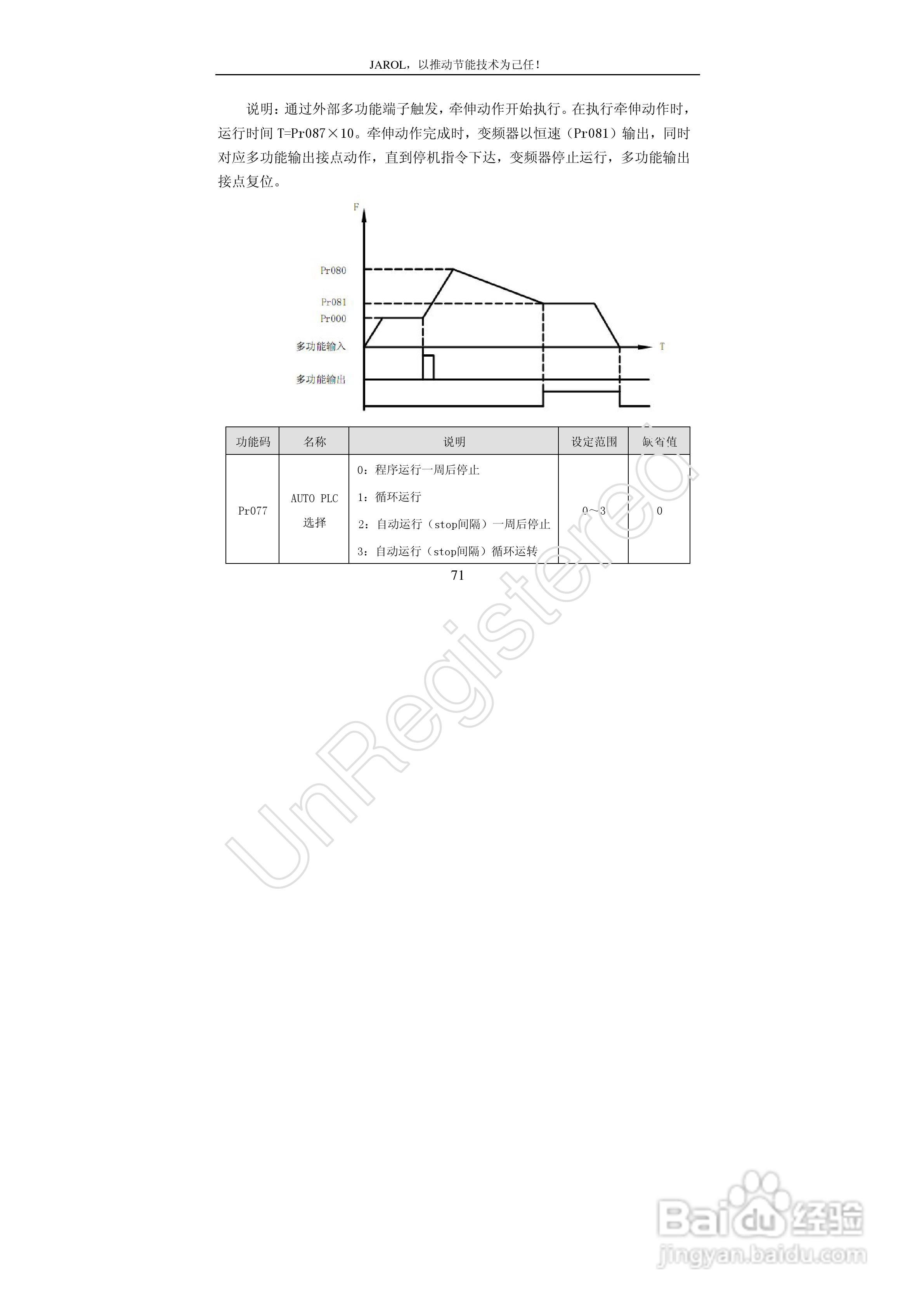 佳乐JR7000-315G-4-1090变频器使用说明书:[8]