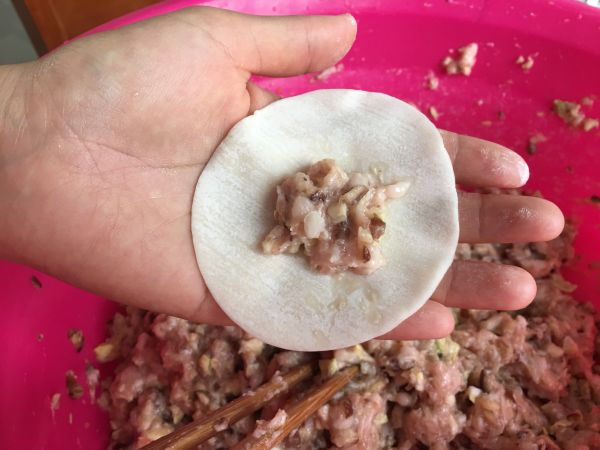 猪肉白菜香菇饺子