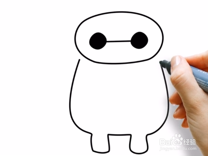 呆萌大白怎么画？