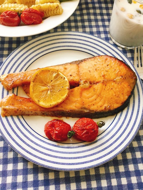 #美食视频挑战赛#柠香烤三文鱼