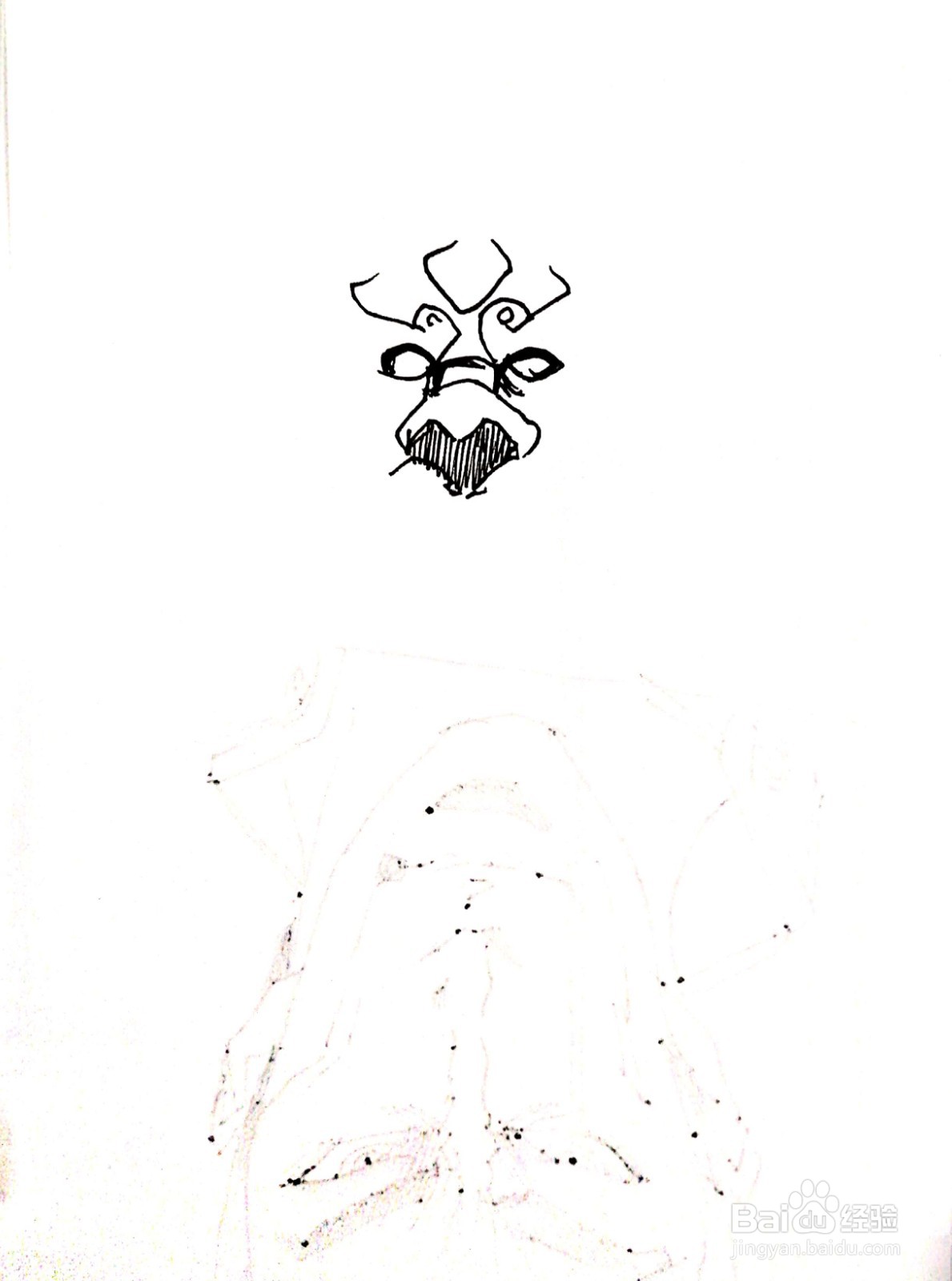 《镇魂街》系列之金刚力士简笔画