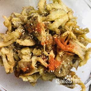 椒盐蘑菇-超好吃的下酒菜