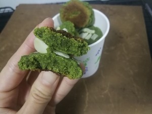 抹茶魔芋饼干