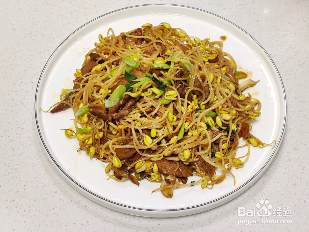 肉丝炒豆芽的做法