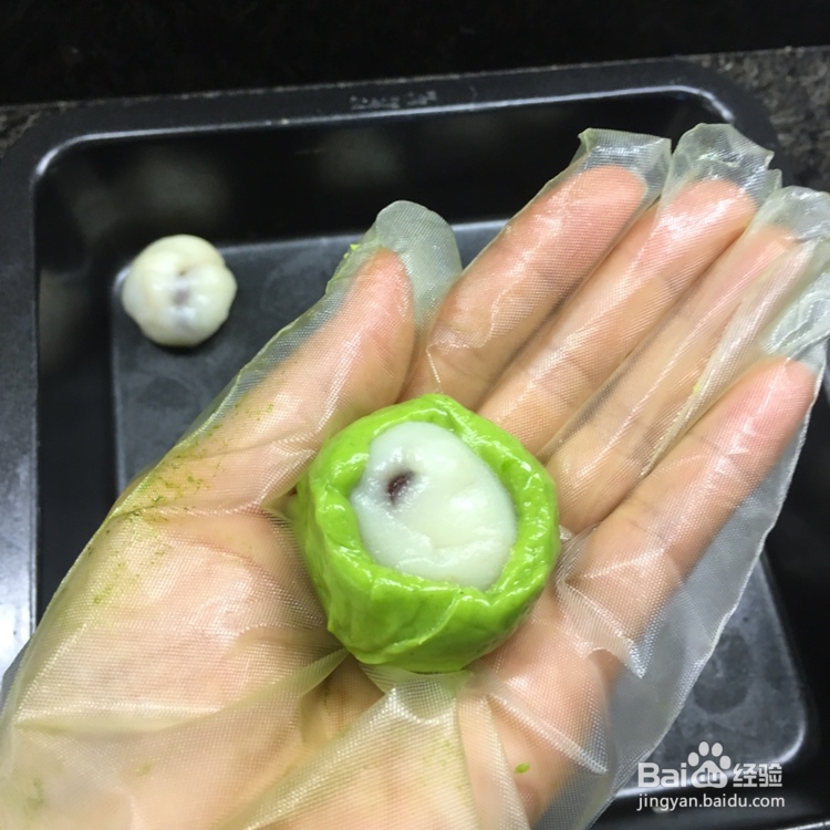 给对象做的蜜豆麻薯包
