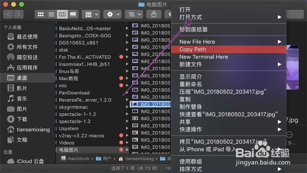 苹果电脑的预览在哪里