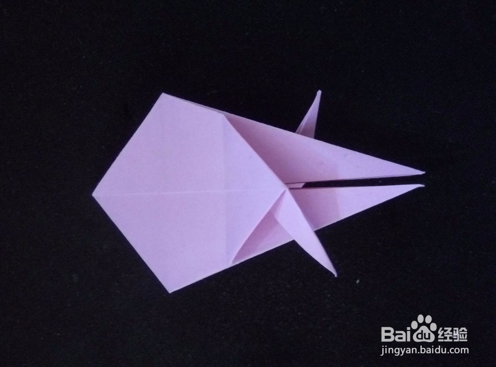 如何快速折出一只小金鱼