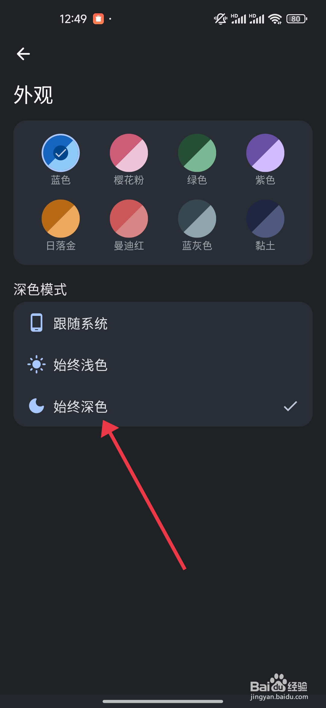 Mini记账软件深色模式怎么设置