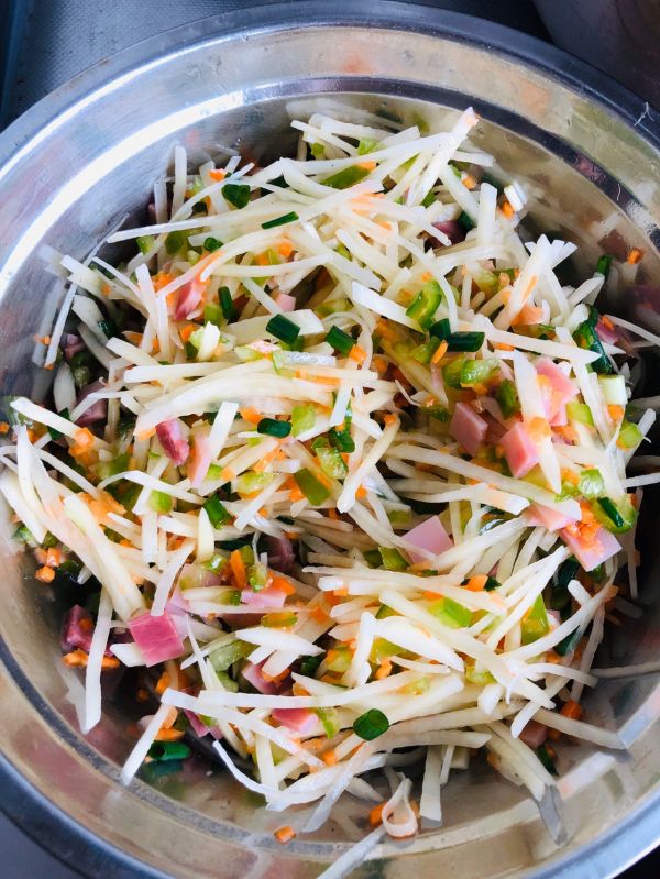 芝士培根蔬菜饼
