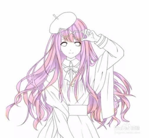 SAI暖暖头发上色方法