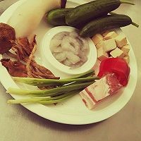 鹅肝酱煎黄瓜虾仁饼的做法