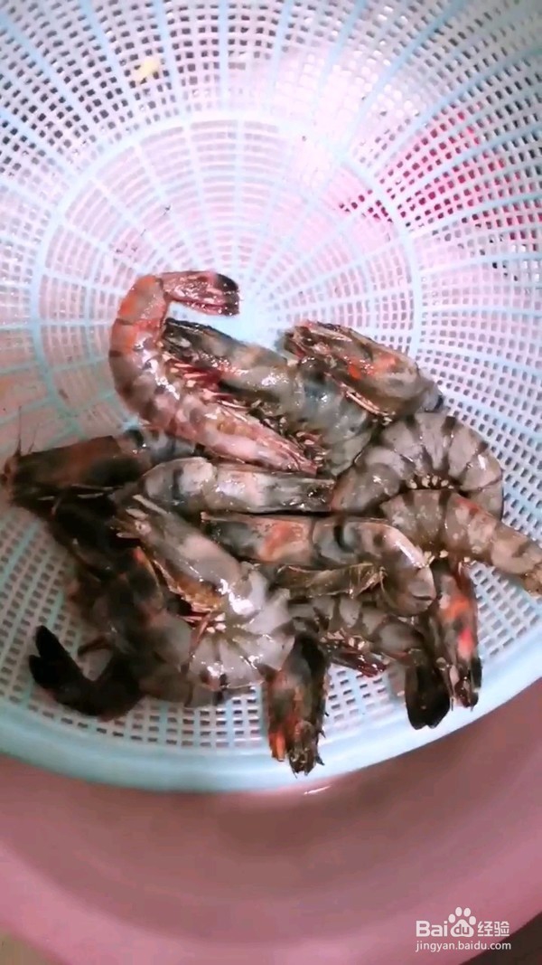 奥尔良黑虎虾