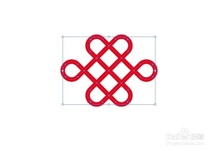 如何用AI的圆角滤镜快速制作一个中国结LOGO