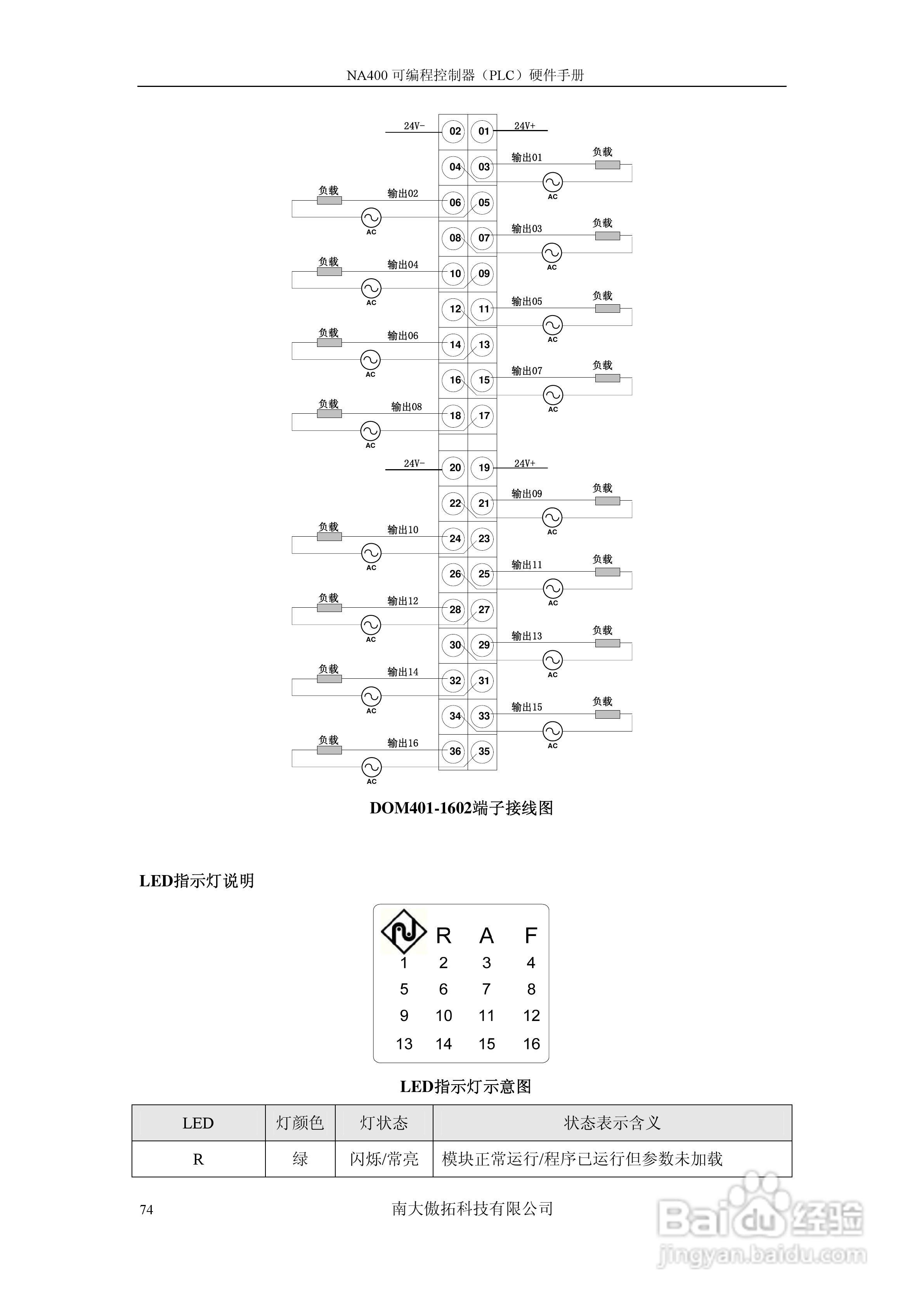 傲拓NA400可编程控制器硬件手册V1.8:[8]