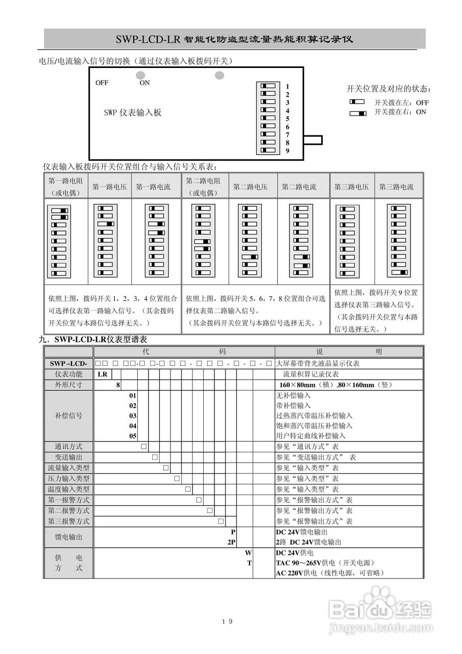 昌晖SWP-LCD-LR流量记录仪（带防盗）说明书:[2]