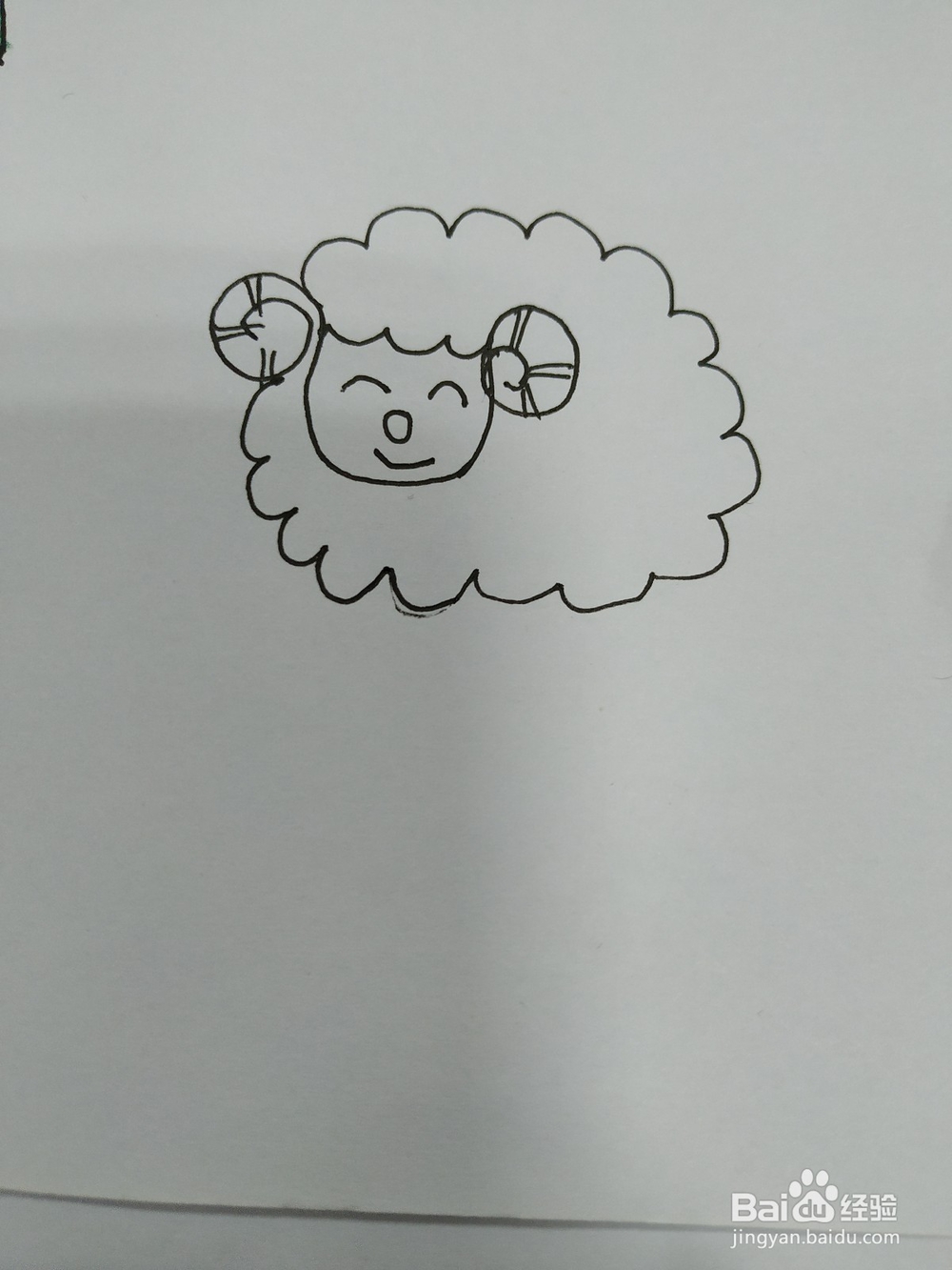 山羊简笔画怎么画,怎么画懒洋洋的山羊卡通