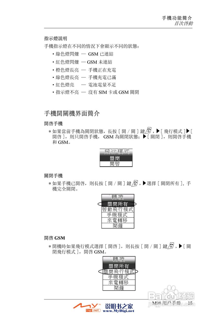 Xplore M98移动电话(中文)说明书:[2]