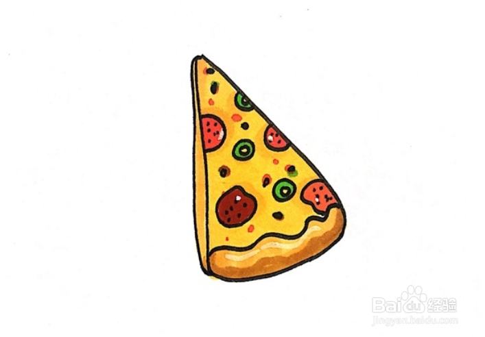 披萨简画图图片