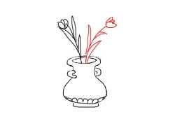 花瓶怎么画简笔画