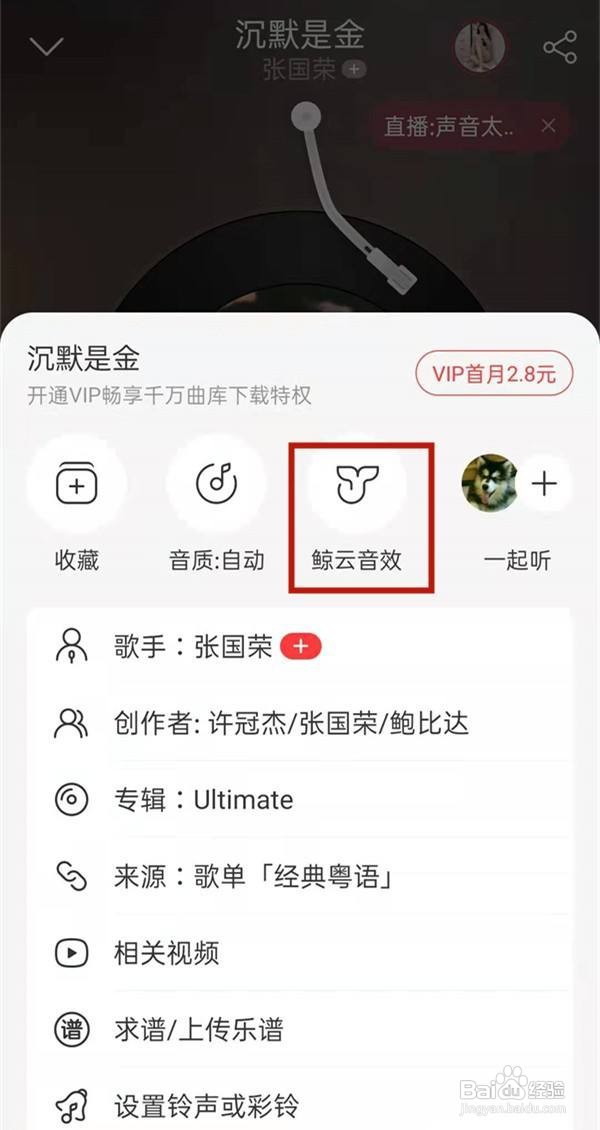 网易云嗨动模式怎么取消