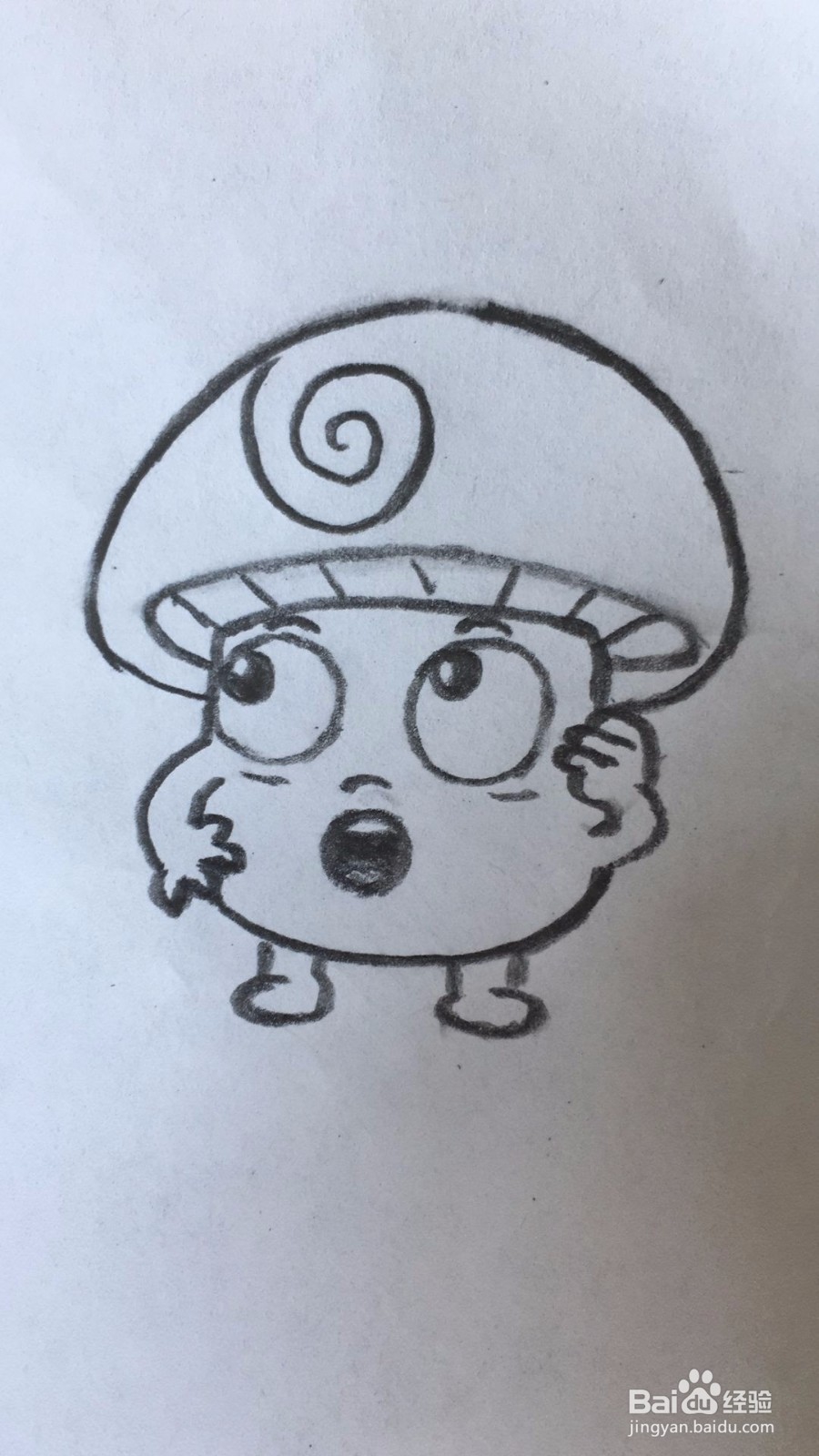疑惑的蘑菇君如何画