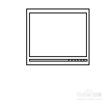 简笔画-电脑显示屏的简笔画如何画